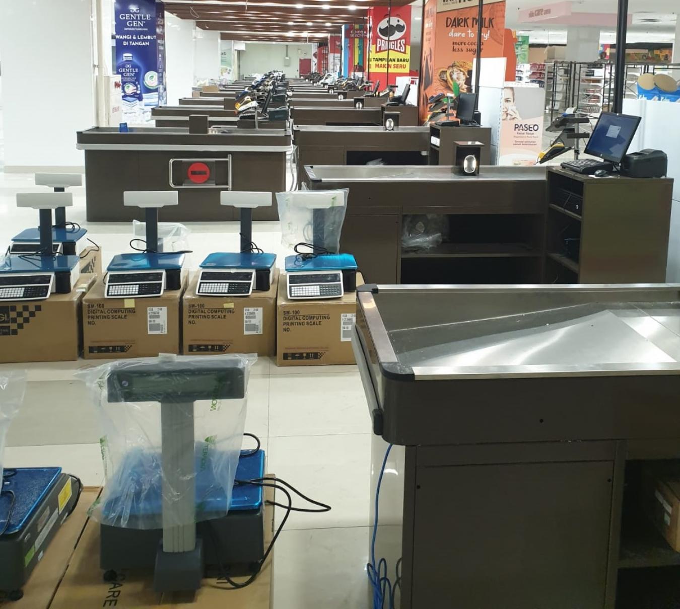 Meja kasir Supermarket